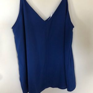 Electric blue tank top